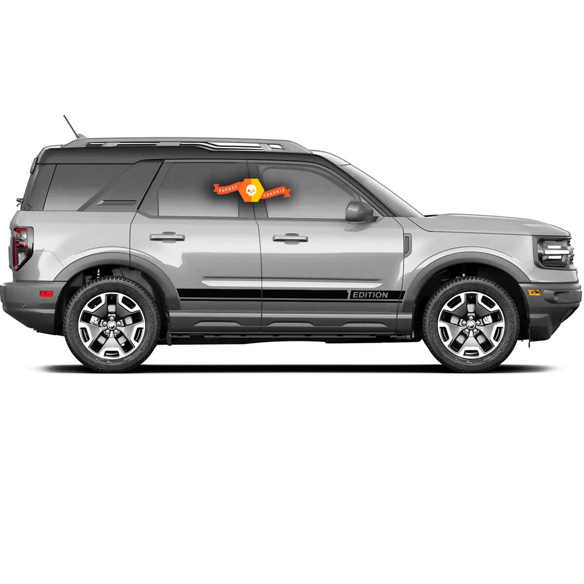 Coppia Ford Bronco 2020 2021 2022 Edizione Pannello di bilanciere Kit grafico per adesivo per decalcomanie in vinile