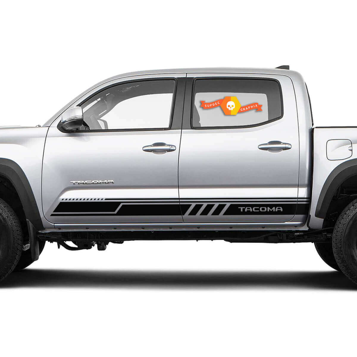 Adesivi in vinile con strisce laterali decorate per Toyota Tacoma
