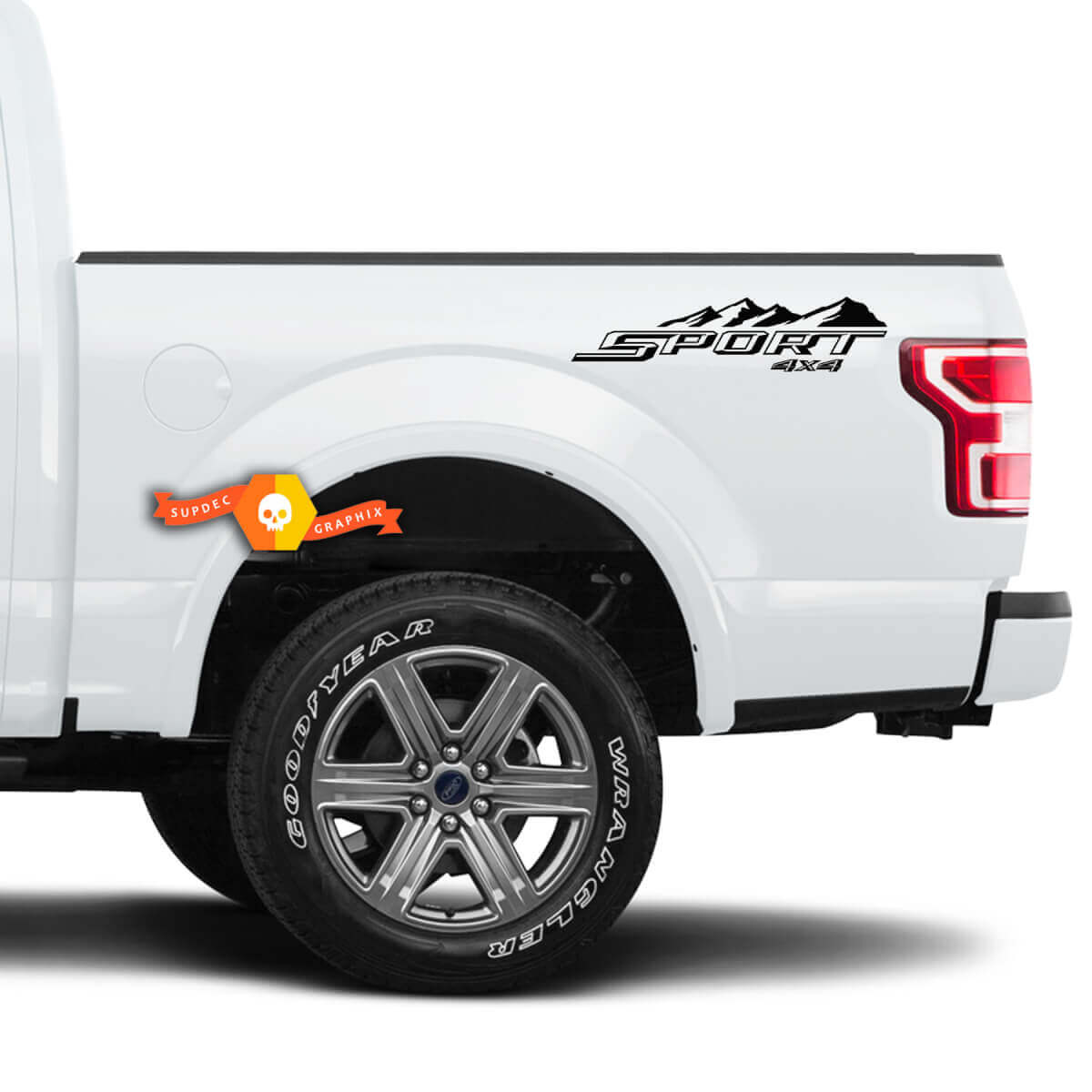 Coppia Sport 4X4 Mountain Decalcomanie per Ford F150 F250 F350 Super Duty Truck Adesivo in vinile
