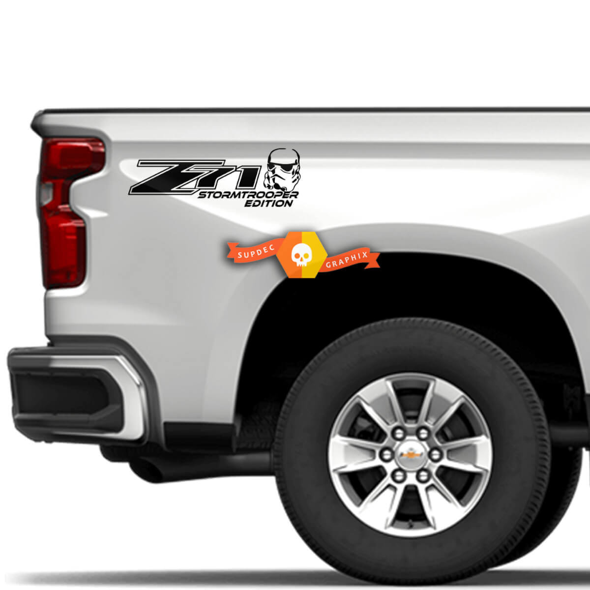 Adesivo Laterale in Vinile Edizione Z71 Stormtrooper per Chevrolet Silverado