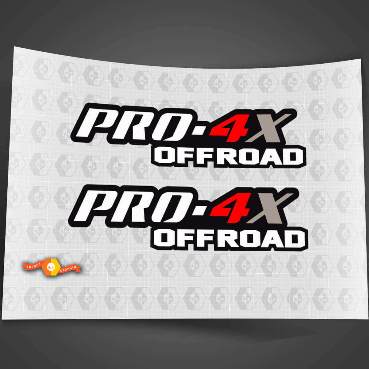 2X PRO-4X 3 Colori Nissan Titan Frontier 4x4 Adesivi Laterali per Cassone del Camion Fuoristrada su Entrambi i Lati Adesivi Grafici 4x4 Nismo
