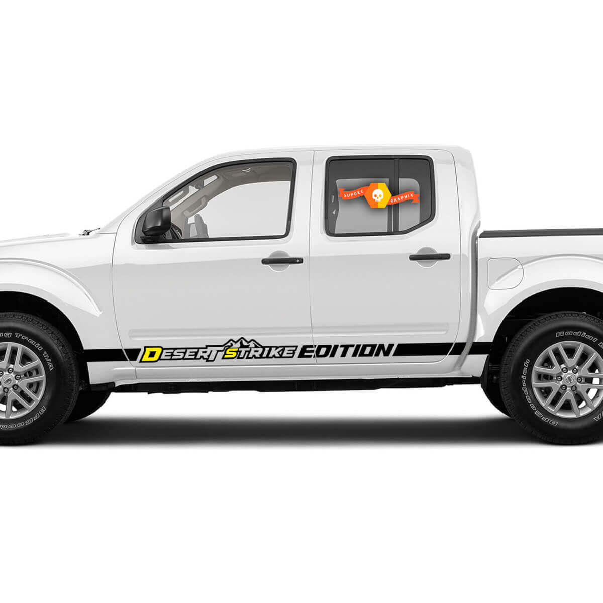 Coppia adesivo laterale in vinile Desert Strake Mountain Runner per Nissan Nissan Pro4x
