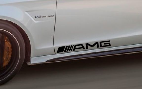 Confezione da 2 adesivi per decalcomanie AMG CLS S55 Mercedes Benz Sport