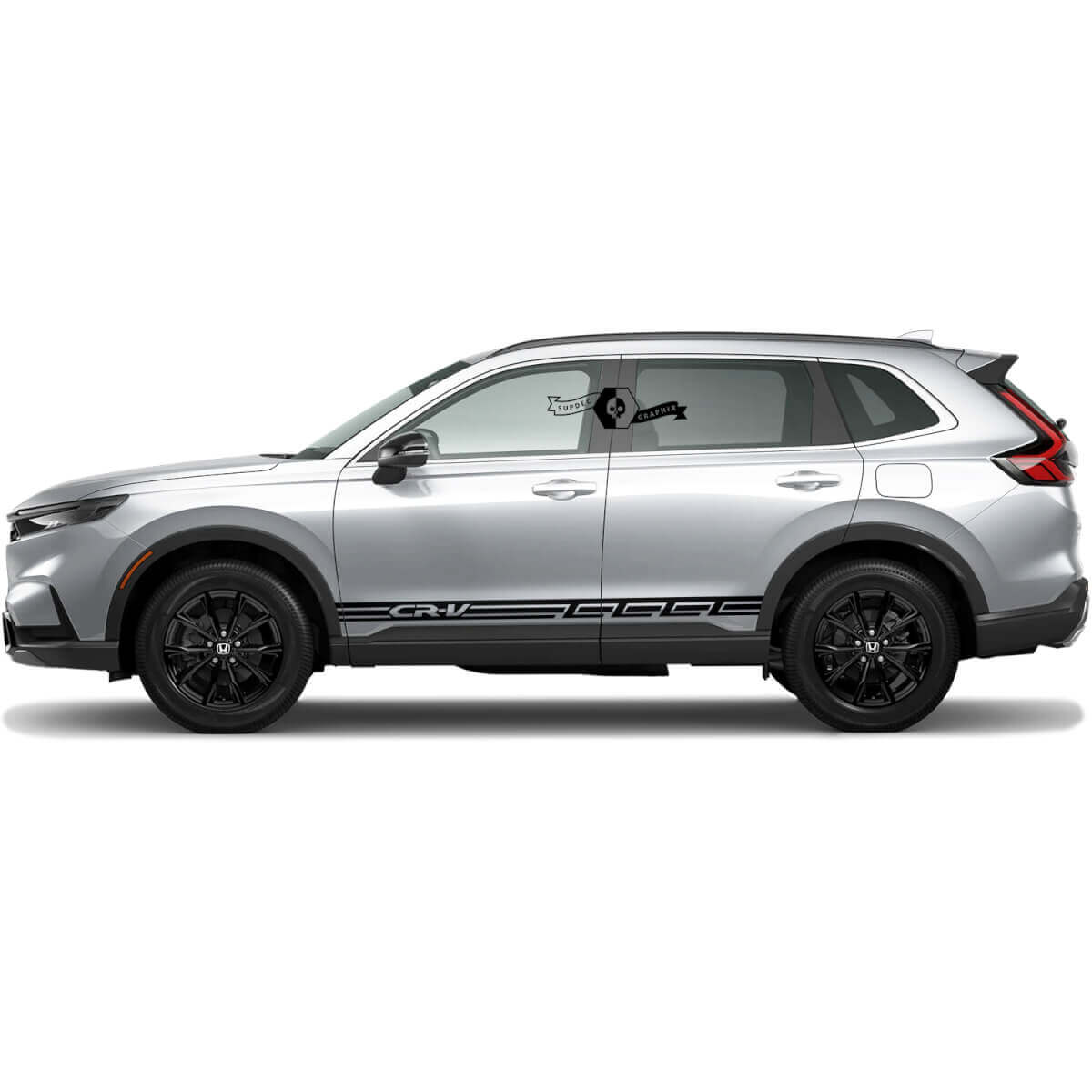 Adesivo in Vinile con Strisce Brandizzate per Minigonne Honda CR-V 2020-2023