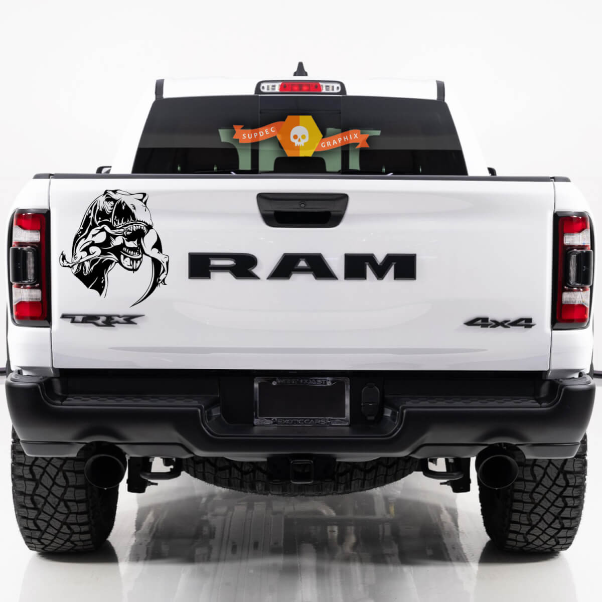 Dodge Ram TRX 2023 TRX Eating Raptor Portellone laterale del letto TRX Truck Vinile adesivo decalcomania grafica
