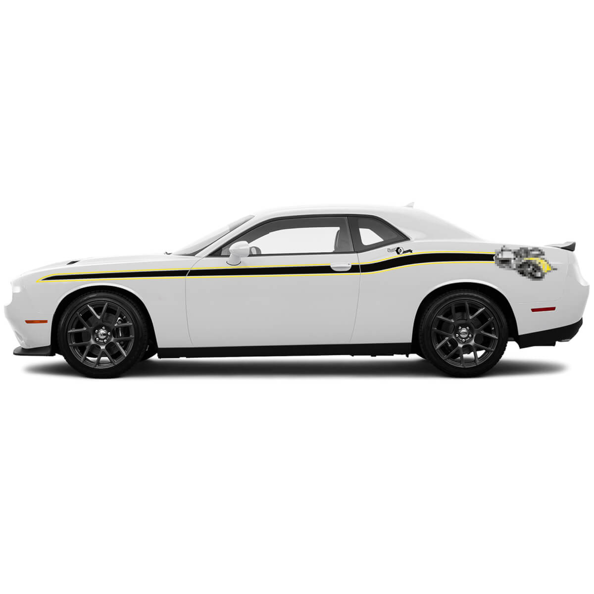 Adesivo in vinile laterale stile strisce Rumble Bee per Dodge Challenger