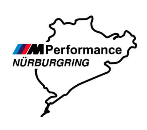 Set di 2 Adesivi Laterali in Vinile Stile M Performance Nurburgring per BMW