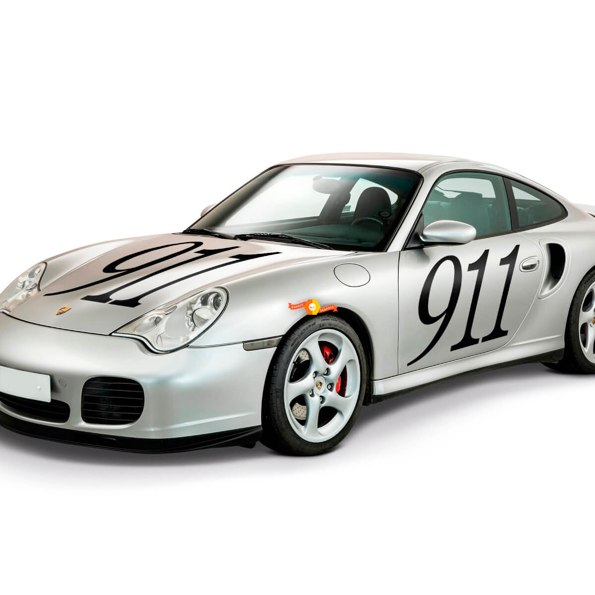 2x adesivi Porsche Porsche 911 Firma delle porte laterali
