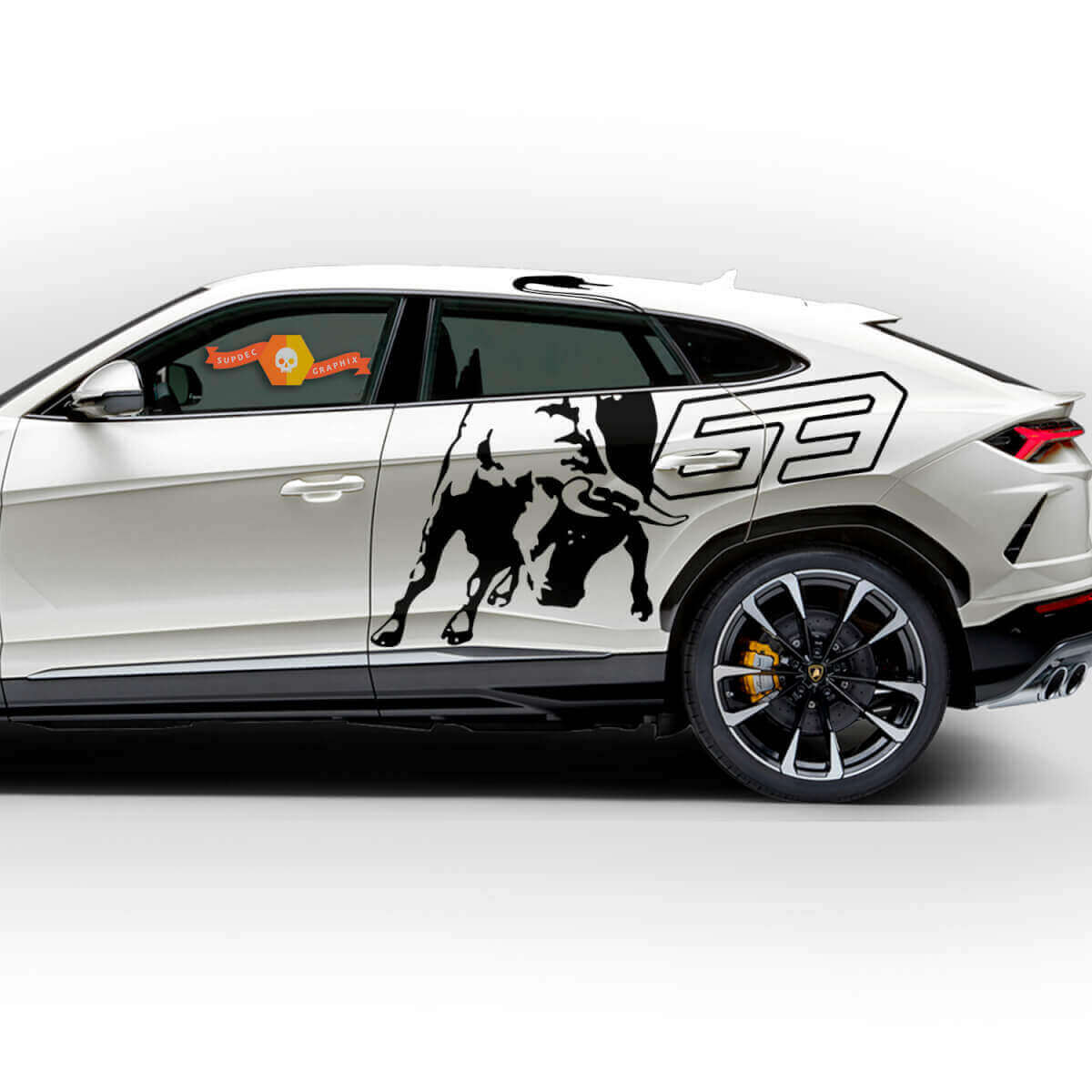 Kit Adesivi Laterali Bull 63 per Lamborghini Urus 2021-2026