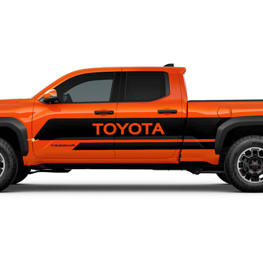 Enormi strisce laterali adesivo per decalcomania in vinile per Toyota Tacoma 4th Gen
