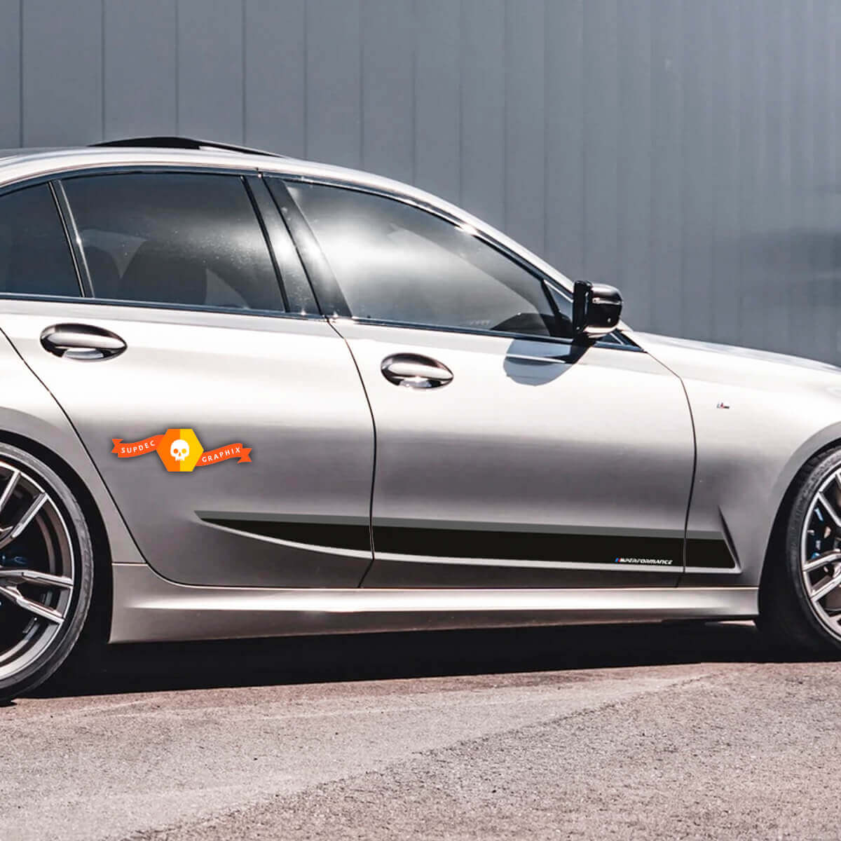 Adesivo in Vinile con Strisce Laterali M Performance per BMW Serie 3 G20/G21 2018-presente