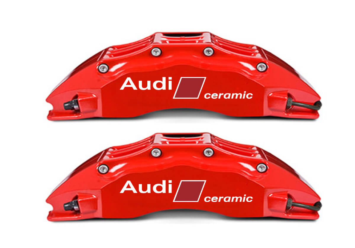 Set di Adesivi in Vinile per Pinze Freno Ceramiche Audi per Auto Audi