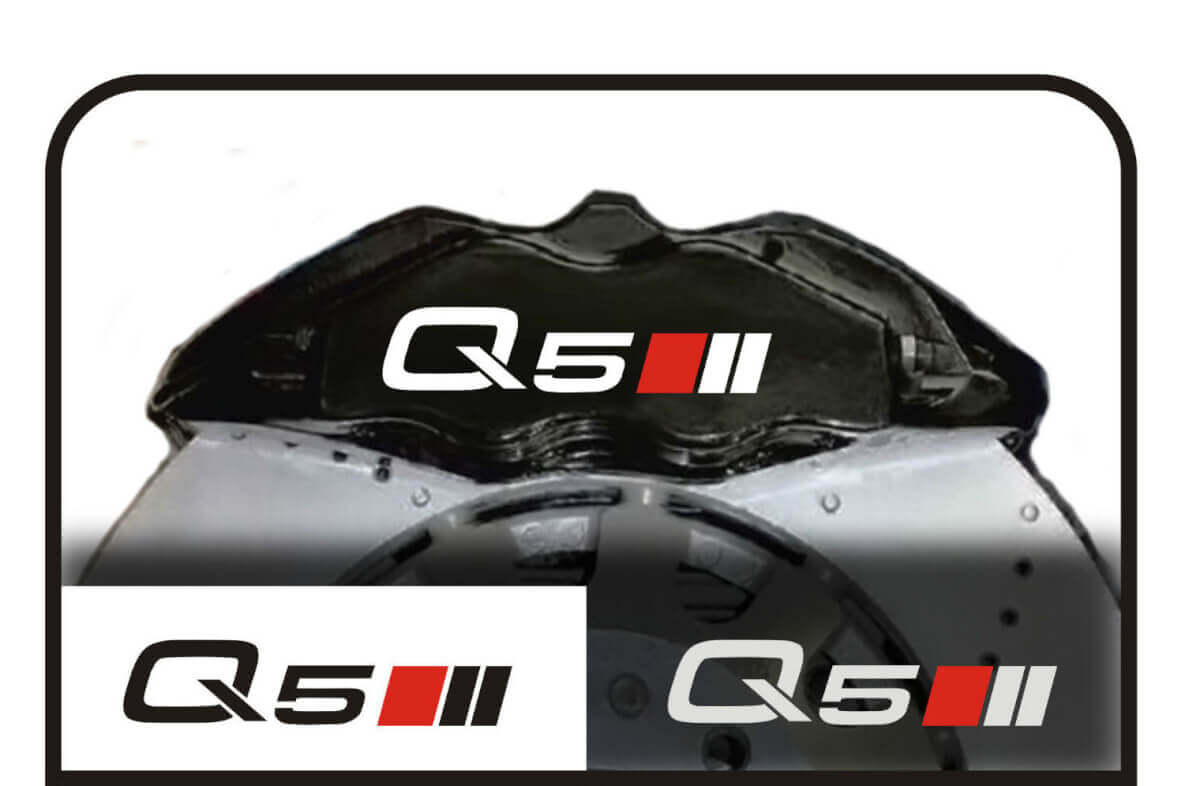 Set di Adesivi in Vinile per Pinze Freno Stile Sport per Audi Q5