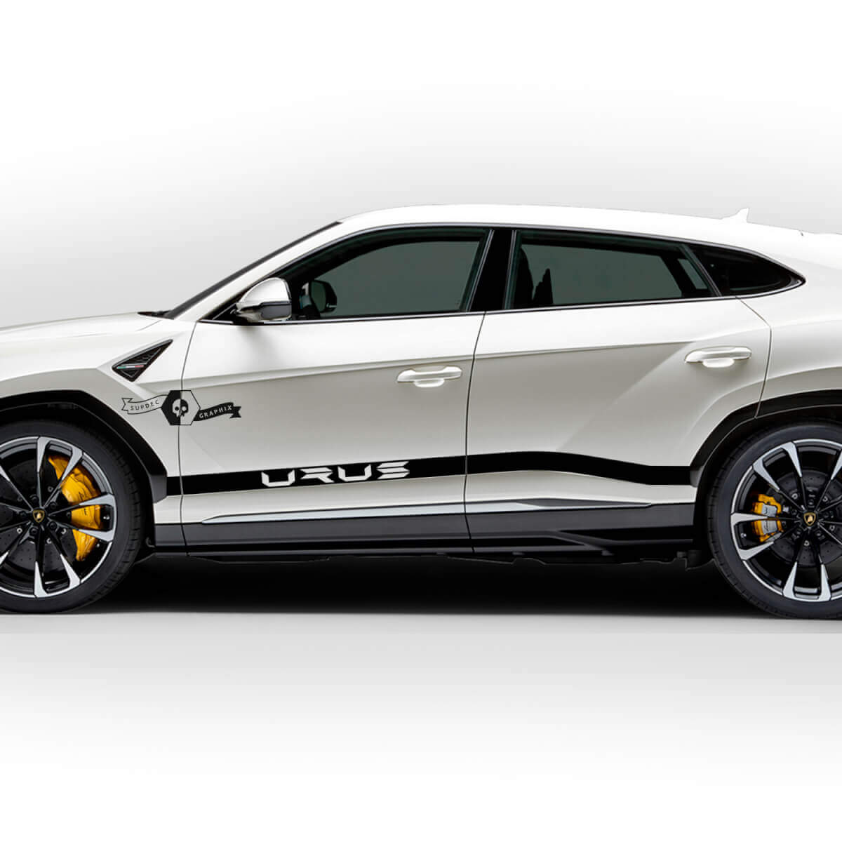 Coppia Lamborghini Urus 2021 2022 2023 Side Doors Logo Stripe Vinyl Decal Sticker Graphics
