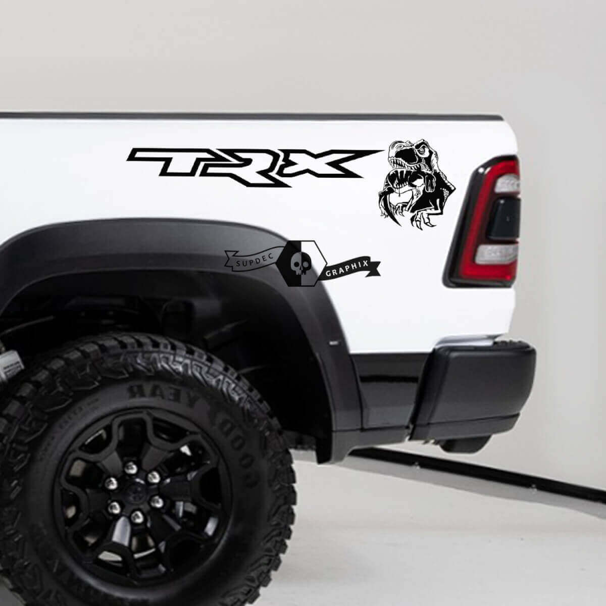 Adesivi in Vinile per il Lato del Letto TRX Eating Power per Dodge Ram TRX