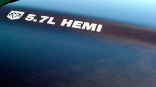 Set di Adesivi in Vinile per Cofano da 5.7 Litri per Dodge Ram Truck