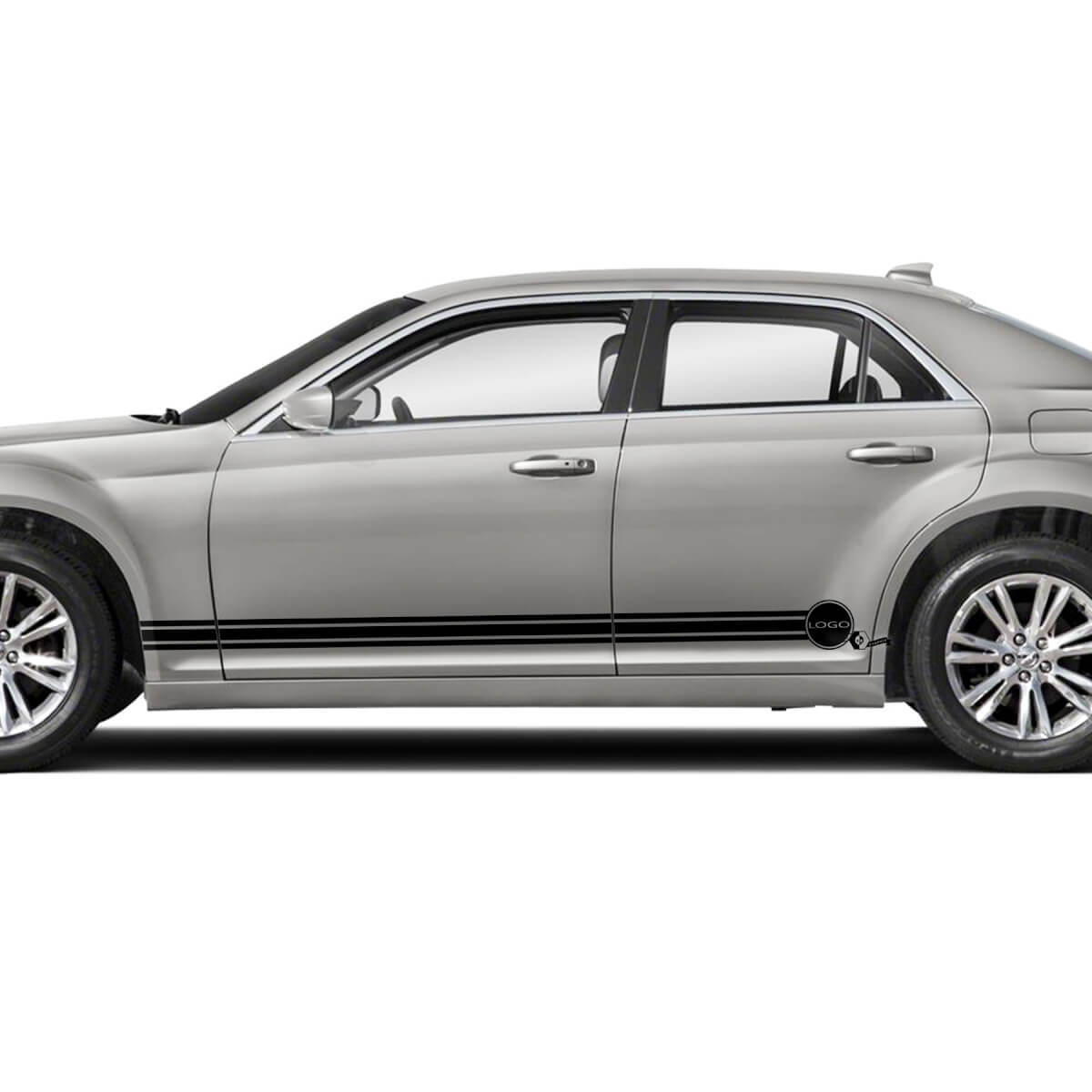 Adesivi in Vinile con Grafica Logo Minigonne per Chrysler 300