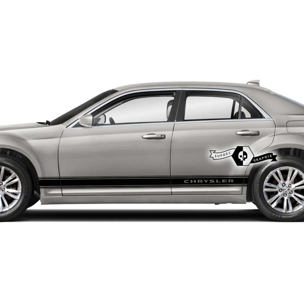 Coppia adesivi per decalcomanie in vinile con rivestimento in vinile per Chrysler 300 Touring
