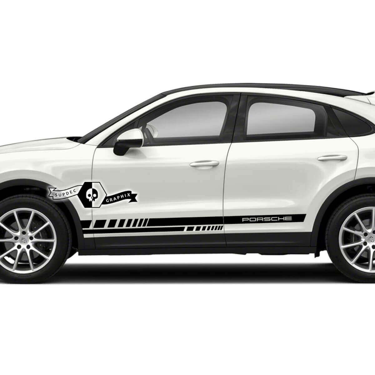 Kit adesivo fascia laterale sottoporta per Porsche Cayenne 2023