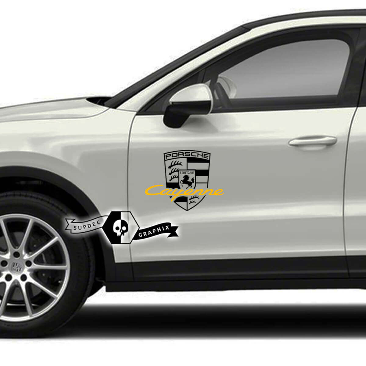 2 adesivi per decalcomanie per porte con logo Porsche 2023 Porsche
