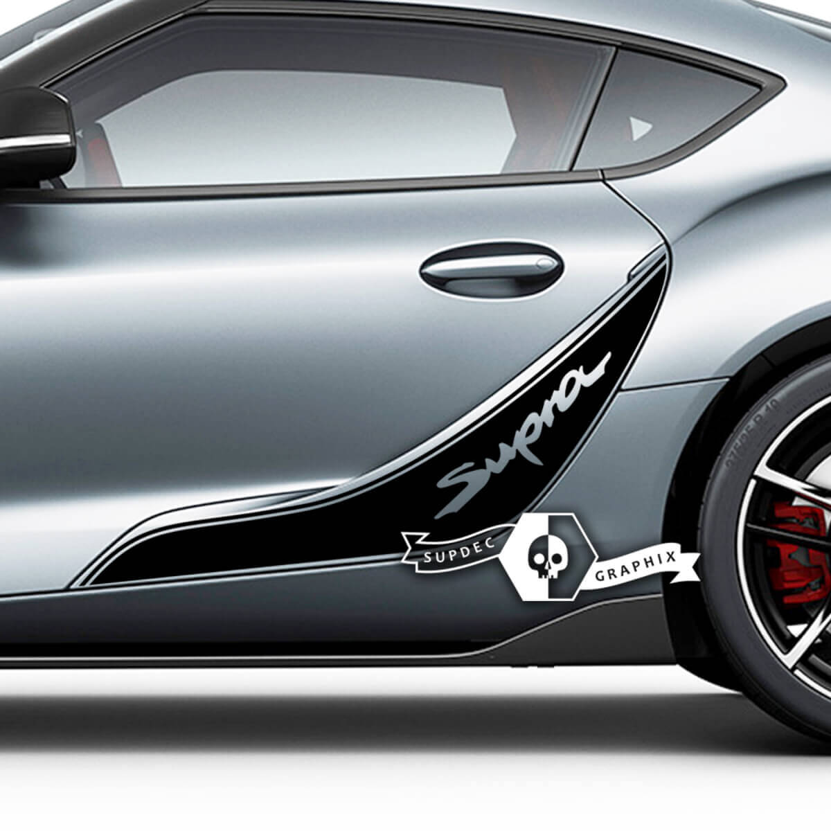 Toyota Supra MKV A90 A91 adesivi decalcomanie grafiche laterali porte
