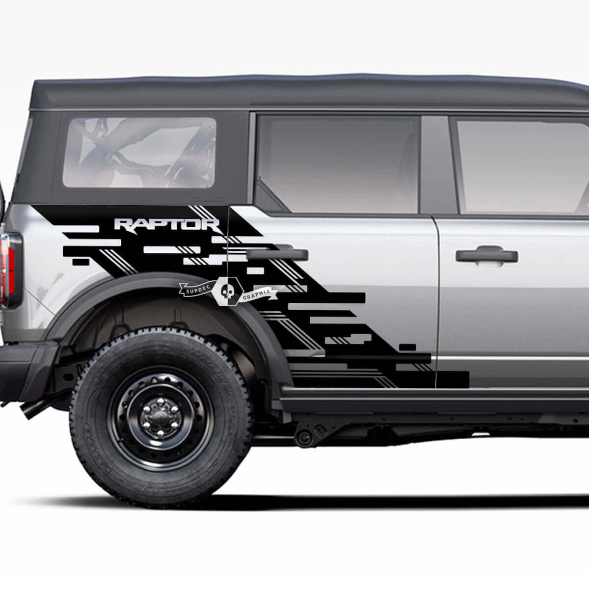 Side Fender Ford Bronco Raptor Graphics Decals Splash Decalders
