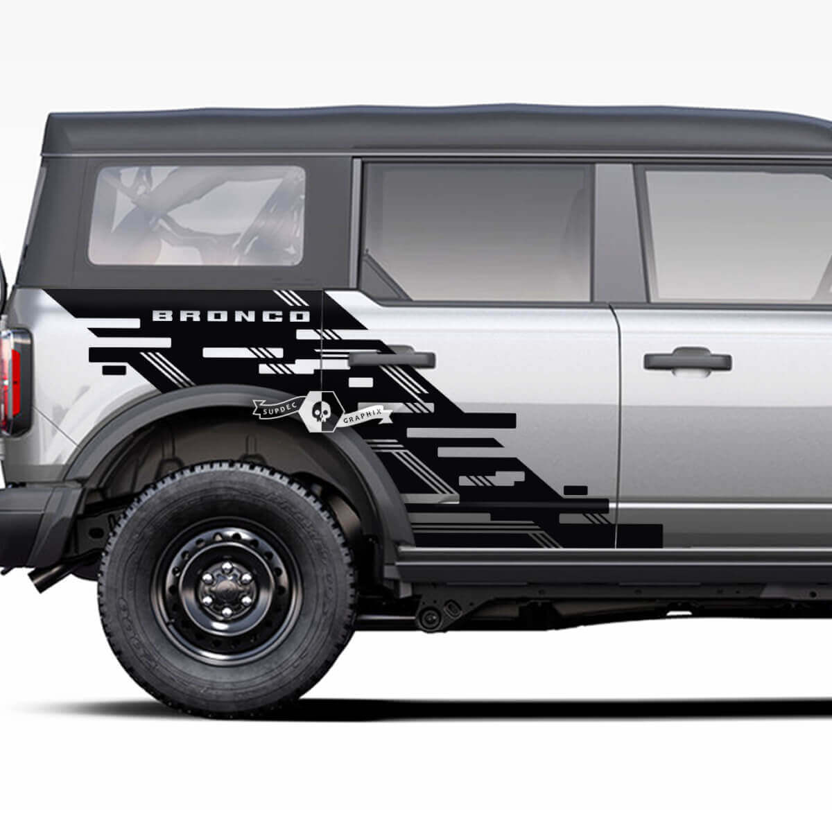 Fender laterale Ford Bronco Graphics Decals Splash Adesivi Fender
