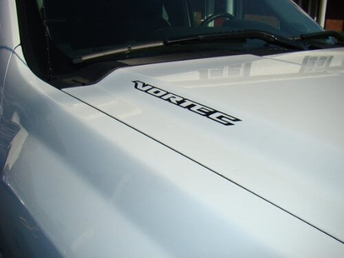 2 Adesivi Decorativi Cofano VORTEC per Chevy Silverado GMC Sierra Avalanche