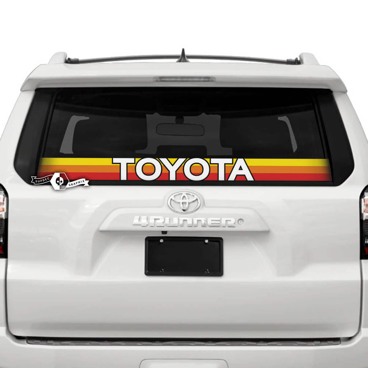 Adesivo in Vinile con Logo Stile Vintage per Lunotto Posteriore di Toyota Trucks