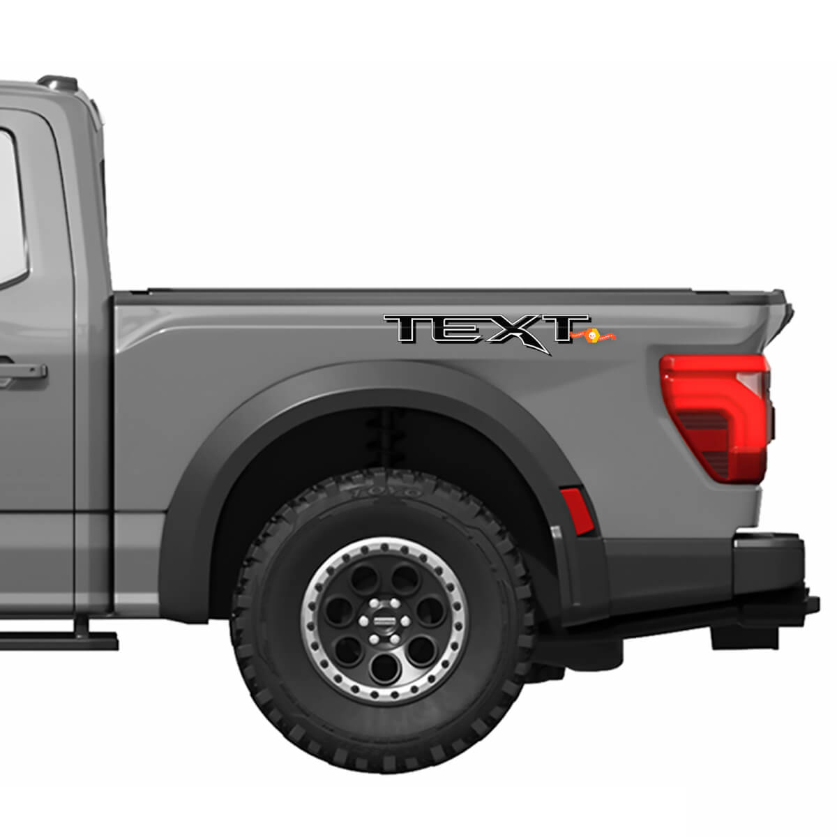 Gen 3 truck power truck Side Bed Decal Sticker Logo grafico in vinile
