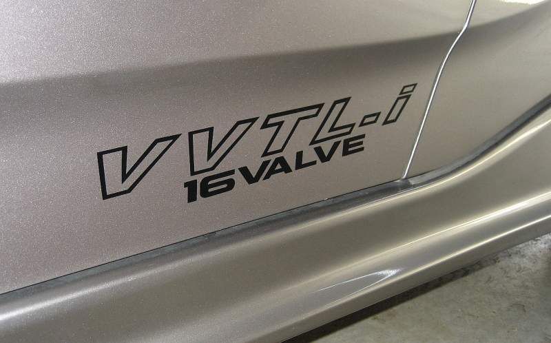 Set di Adesivi Laterali in Vinile 16 Valvole VVTL-i per Toyota Celica Corolla MR2