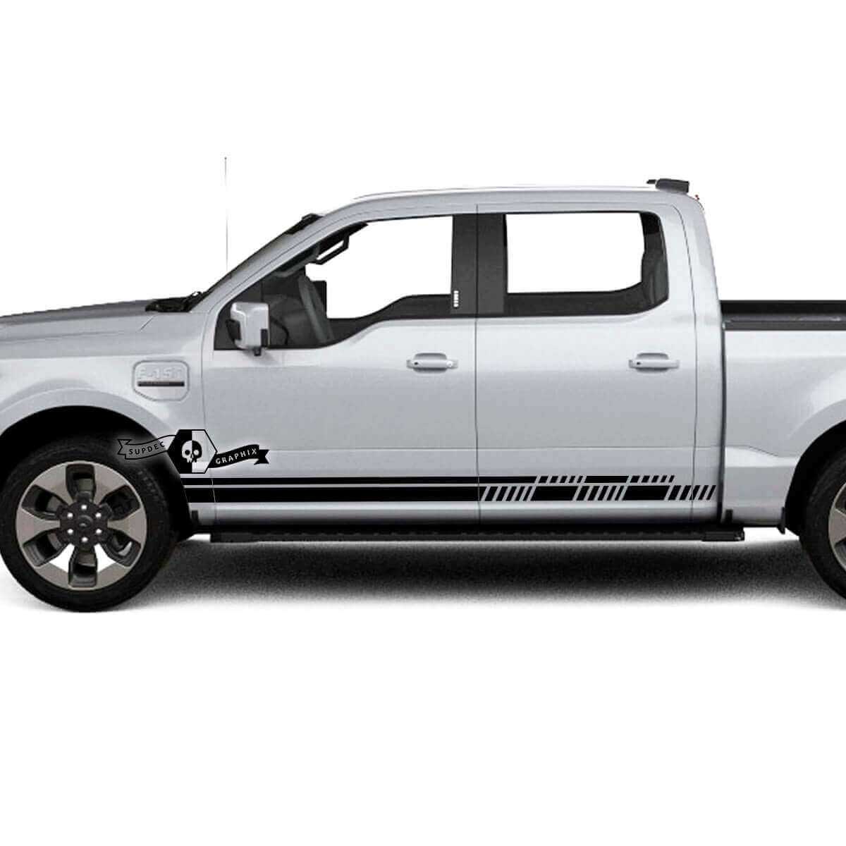 Strisce Decorative Rocker Panel Lightning Adesivo Vinile Decals Carrozzeria per Musclecar truck Lightning