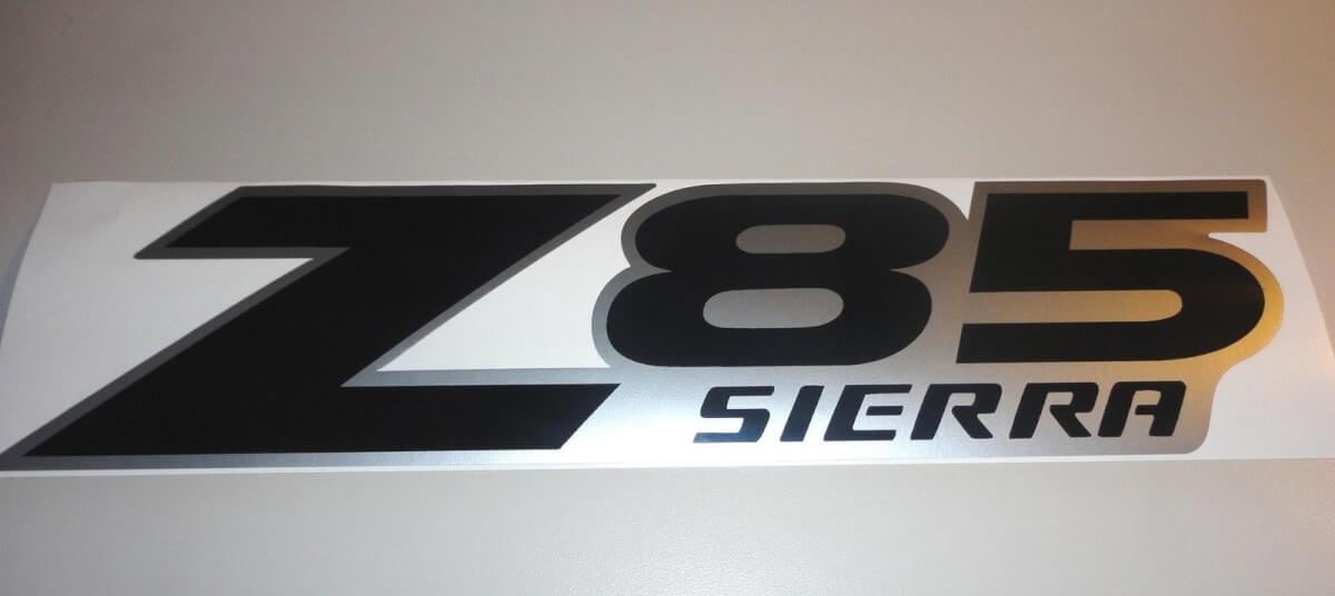 Adesivi in Vinile Stile Originale Z85 Sierra per GMC Sierra