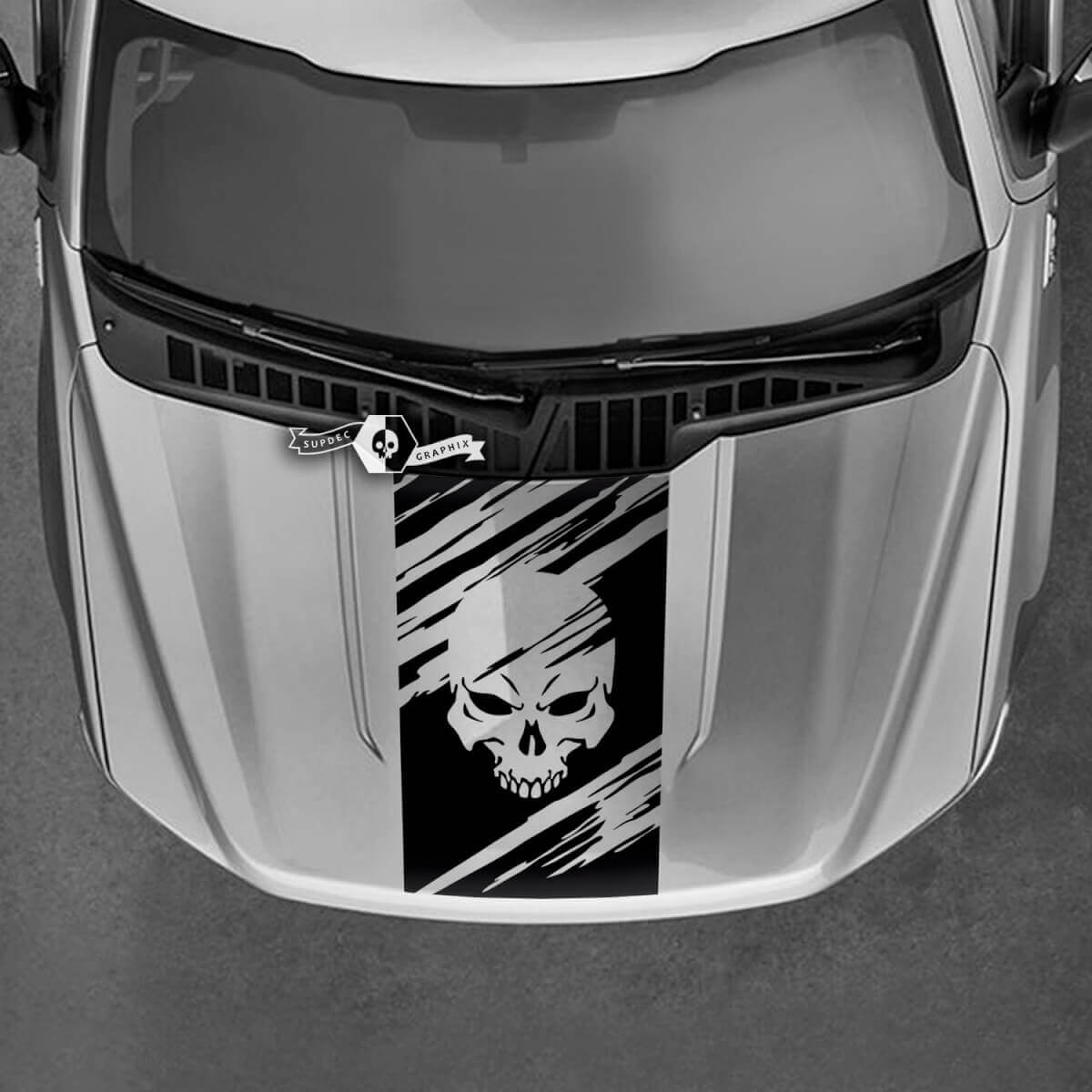Cappuccio Ford Maverick Punisher distrutto grafica decalcomanie adesivi Maverick di qualsiasi colore
