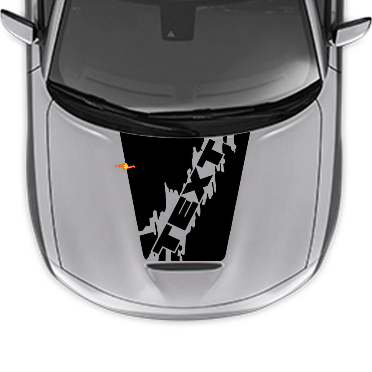 Adesivo in Vinile Personalizzato Blackout per Cofano Dodge Charger 2015-2024