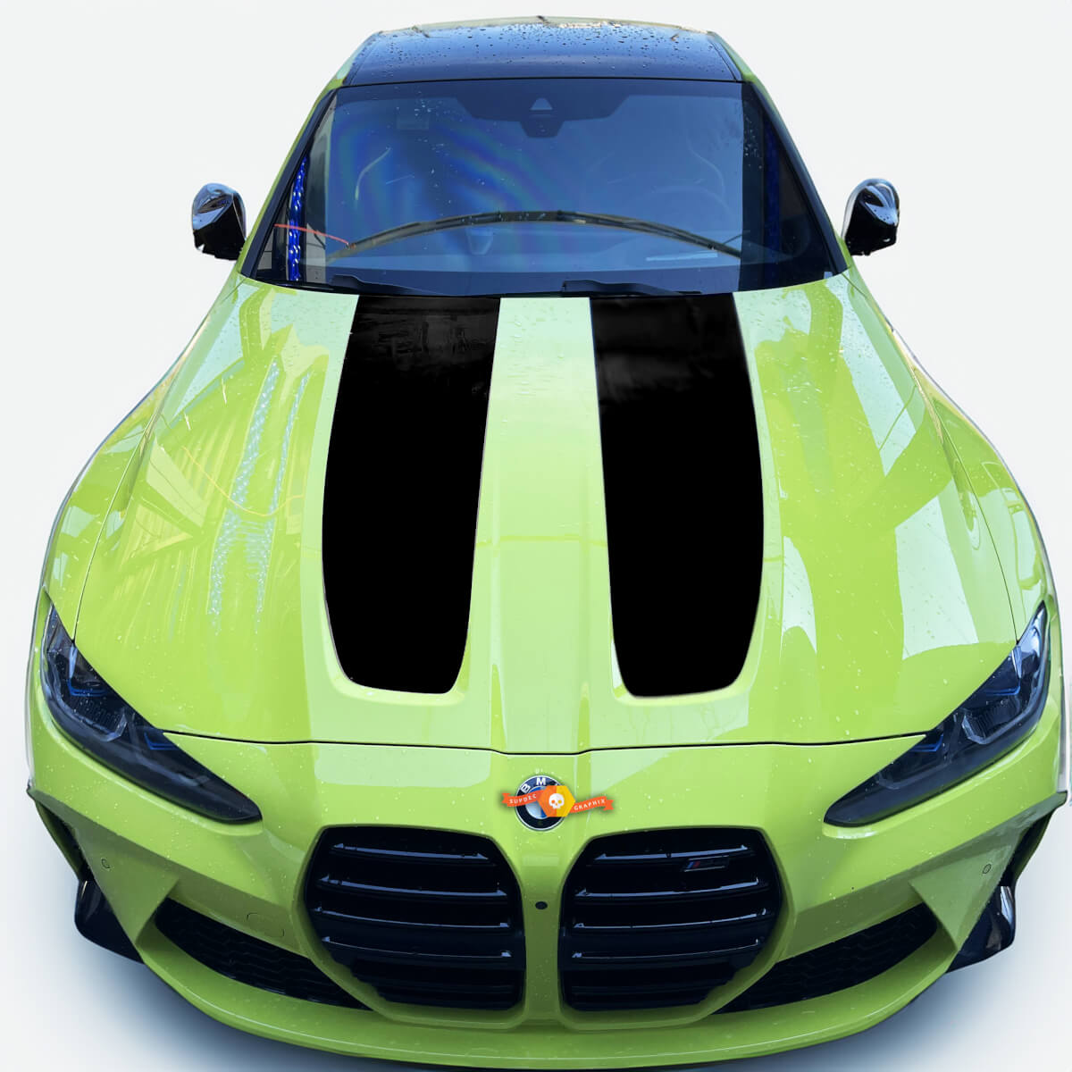 2021+ Adesivo adesivo in vinile BMW M4 M3 G80 G82 G83 cofano stile CSL
