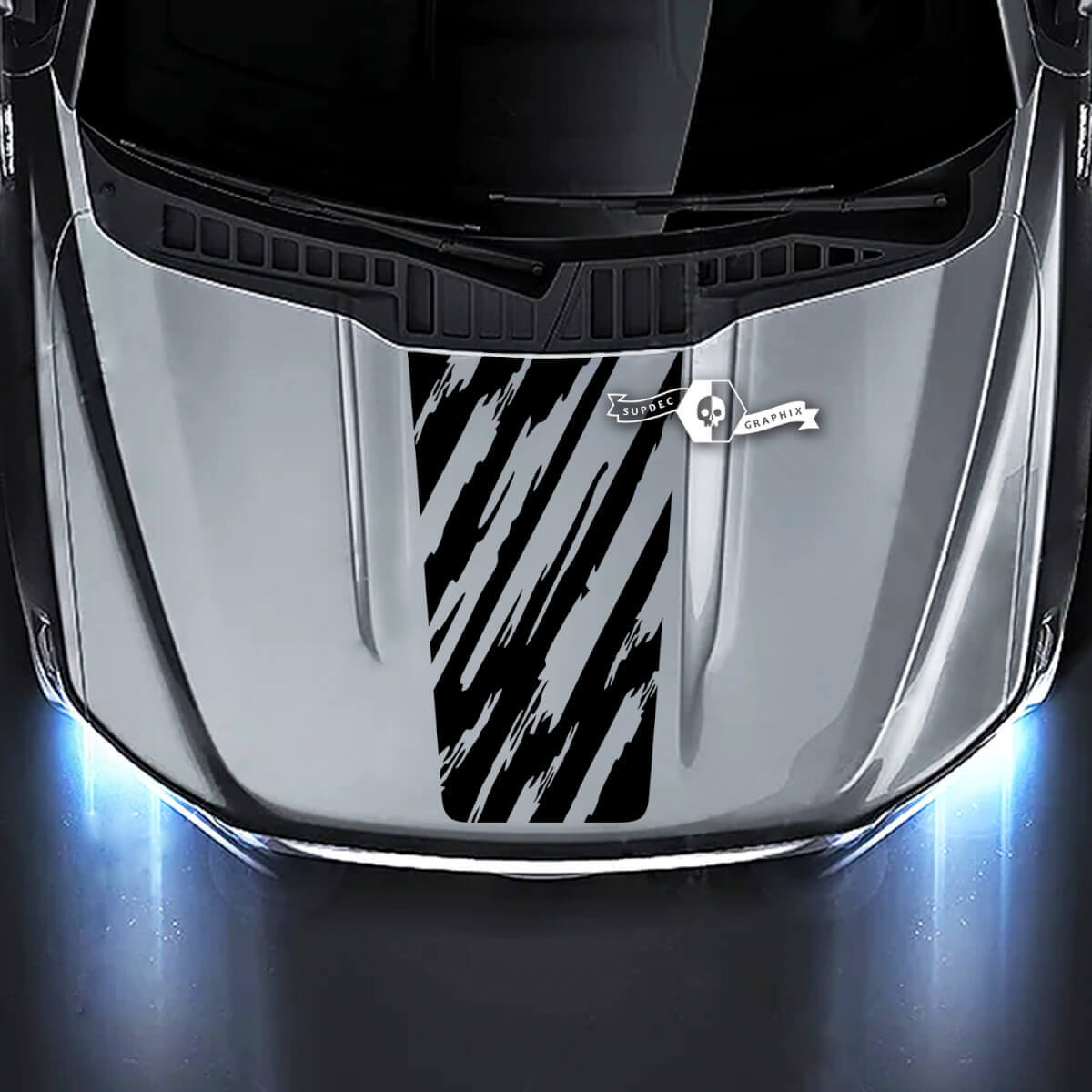 Ford F-150 XL XLT STX LARIAT cofano distrutto grafica decalcomanie adesivi fango
