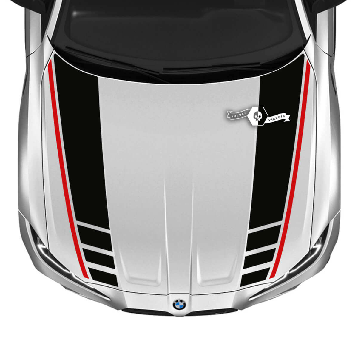 2021+ BMW M4 M3 G80 G82 G83 M Performance Hood M Logo adesivo in vinile 2 colori
