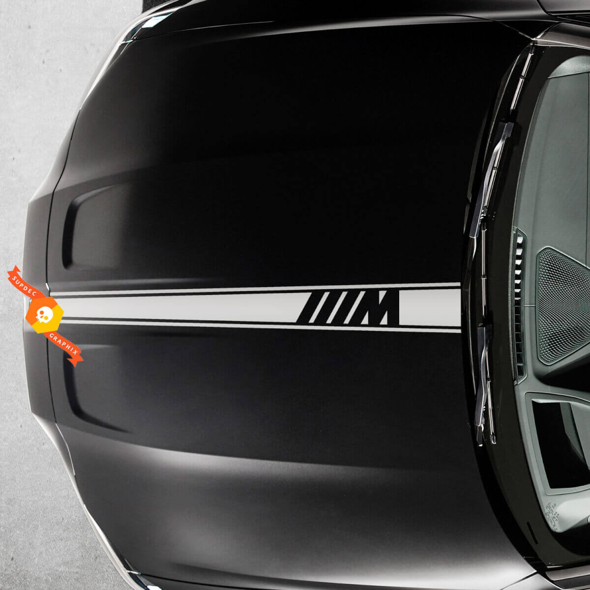 2021+ BMW M4 M3 G80 G82 G83 M Logo cofano M Colore taglio centrale adesivo in vinile
