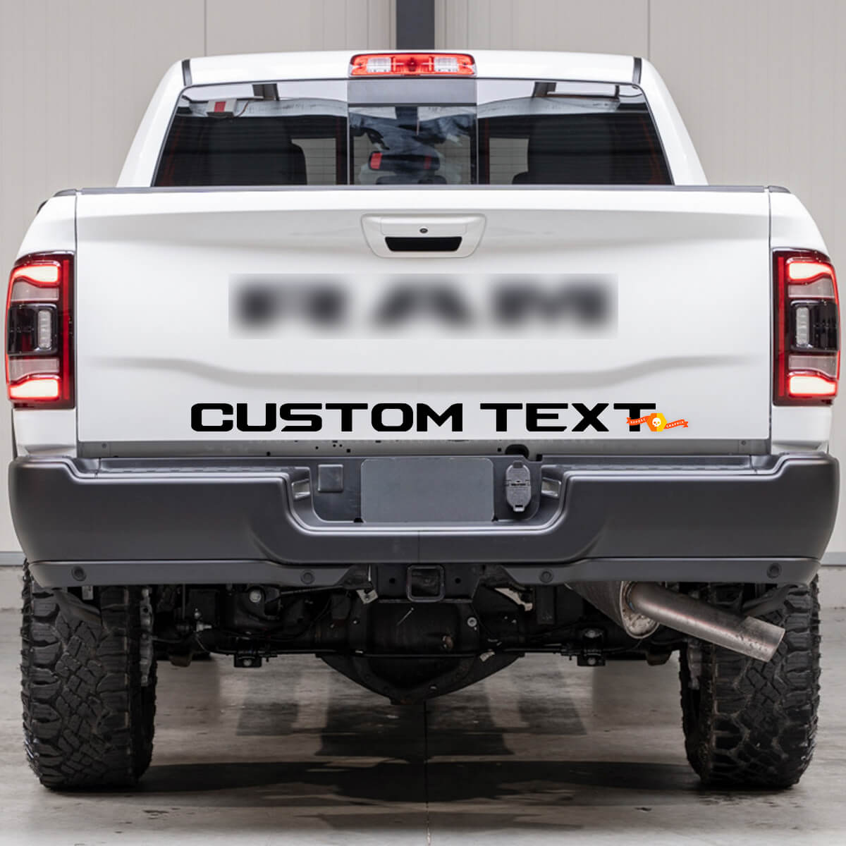 Adesivo in Vinile con Lettere Personalizzate per Portellone Dodge Ram Power Wagon