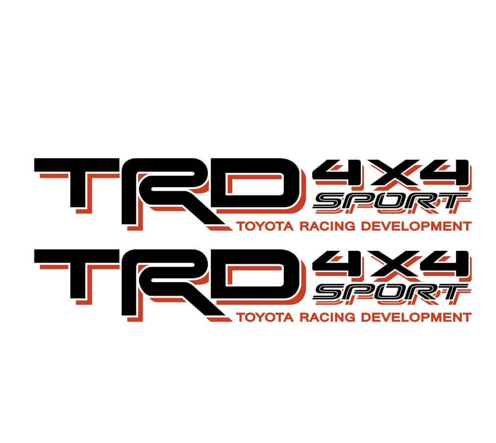 TRD 4x4 Sport Tacoma Tundra Pannello laterale Decalcomanie Adesivi Off Road
