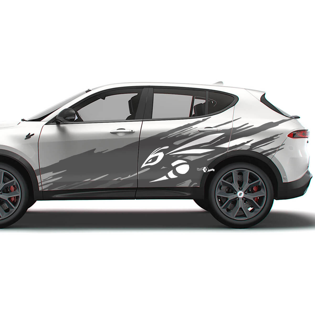 Kit Adesivi Laterali Parasassi con Logo Hornet per Dodge Hornet