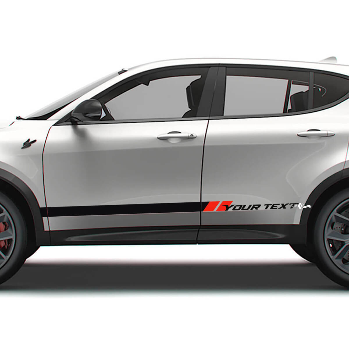 Kit di Adesivi in Vinile con Strisce Laterali Racing Personalizzate per Dodge Hornet