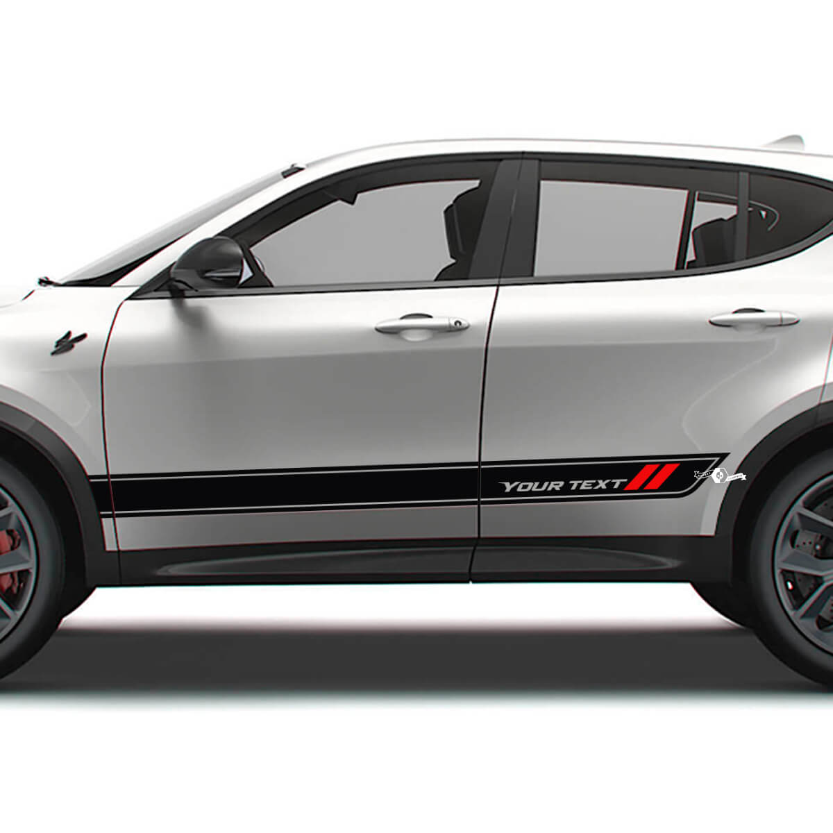Kit di Adesivi in Vinile a Strisce Laterali Stile Racing per Dodge Hornet