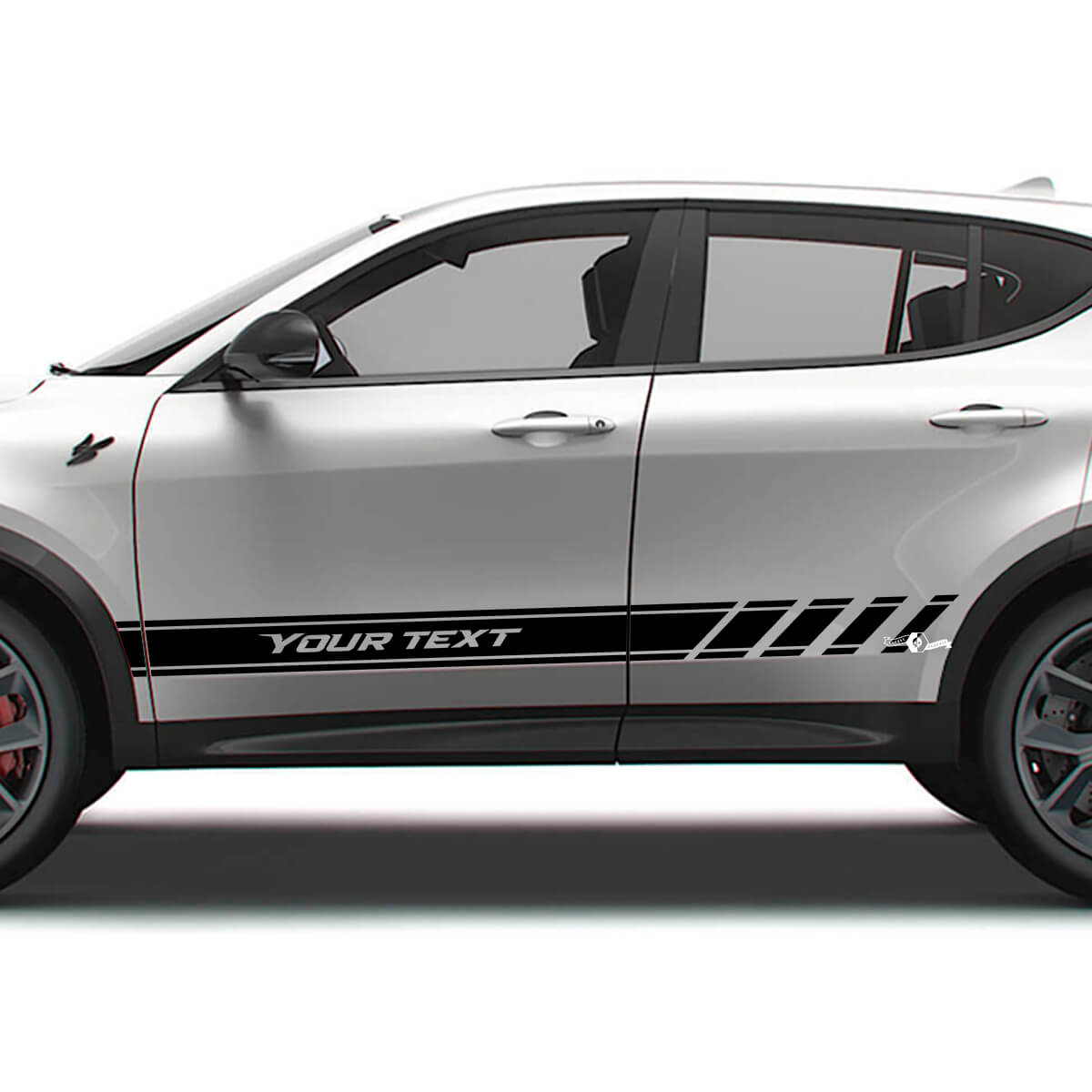 Set di Adesivi Strisce Laterali in Vinile Stile Racing per Dodge Hornet