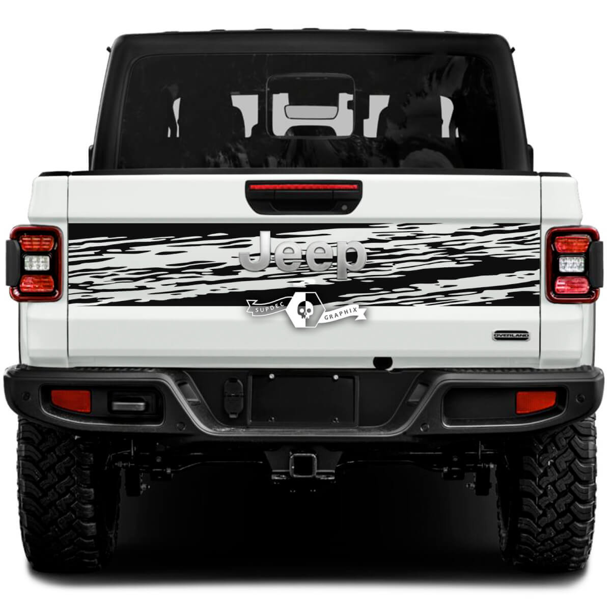 Jeep Gladiator Wrap Fango Adesivi Decalcomanie Grafica in vinile Portellone Letto Adesivi in ​​vinile Decalcomanie

