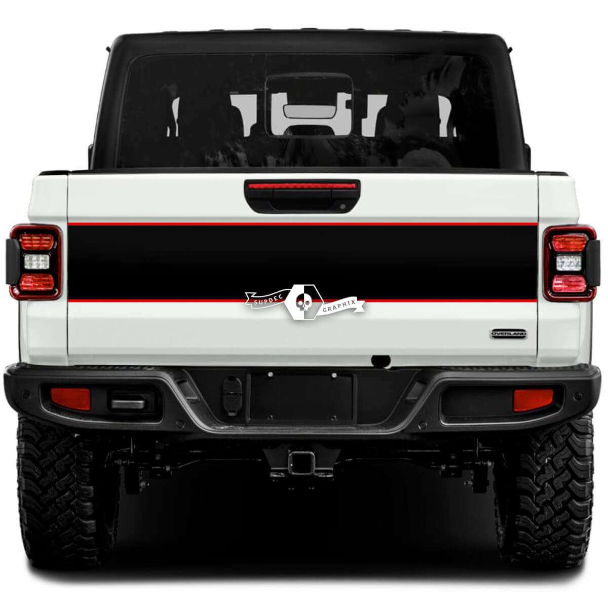 Jeep Gladiator Wrap Adesivi Decalcomanie Grafica in vinile Portellone letto Rivestimento Adesivi in ​​vinile Decalcomanie 2 colori
