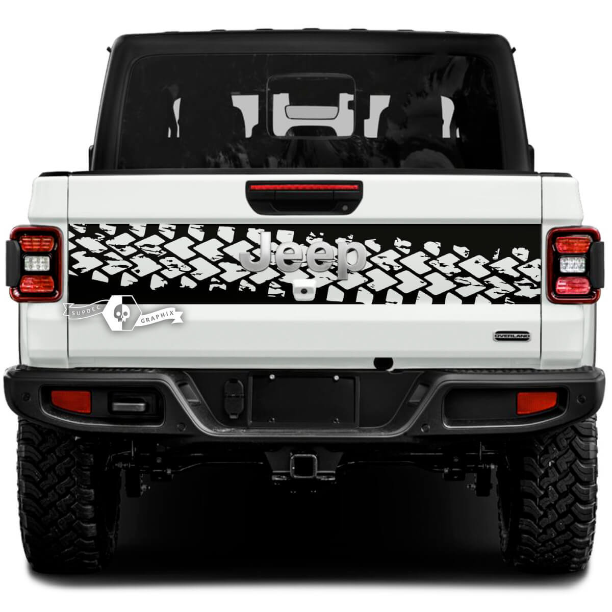 Jeep Gladiator Wrap Fango Pneumatico Pista Adesivi Decalcomanie Grafica in vinile Portellone Letto Adesivi in ​​vinile Decalcomanie
