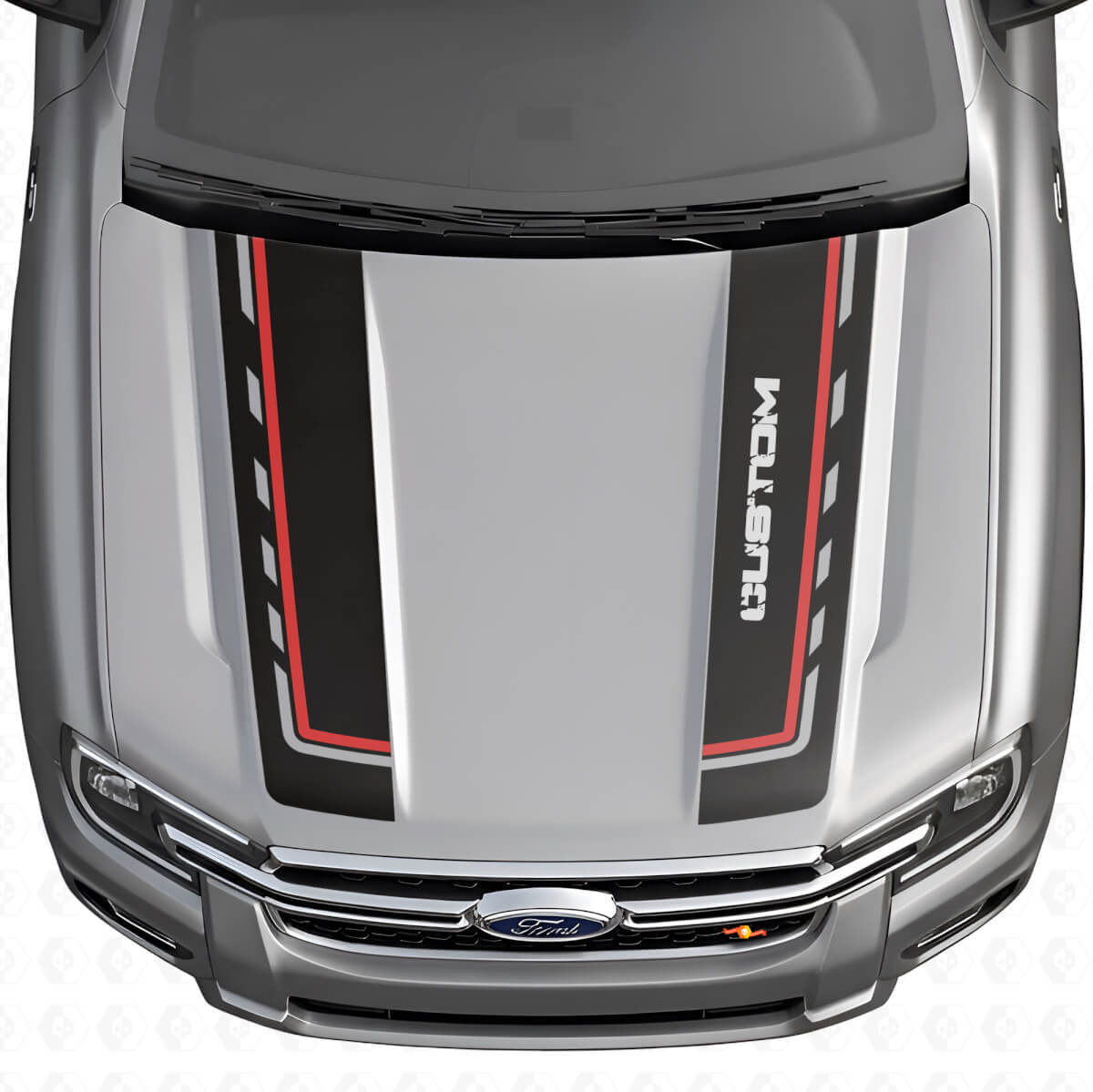 Kit di Adesivi in Vinile con Doppie Strisce Personalizzate per Cofano per Musclecar Ranger