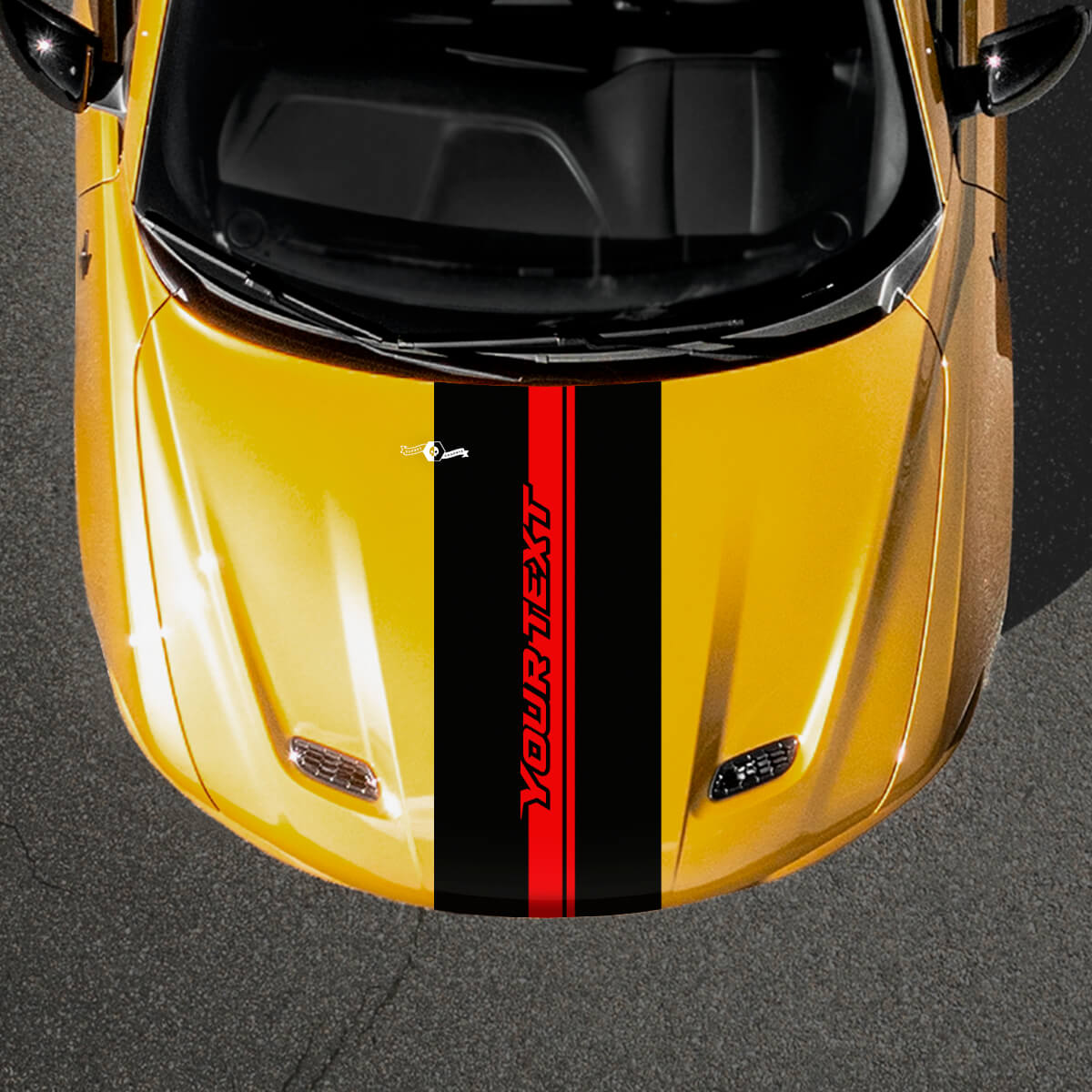 Adesivo in Vinile Personalizzato a Striscia per Cofano per Dodge Hornet